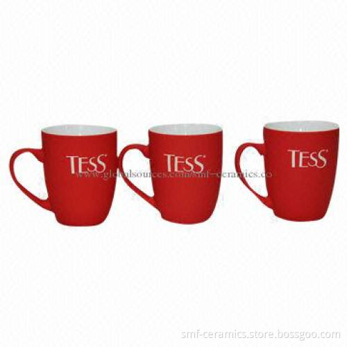 12oz Silicone Red Mugs with Reasonable Price, Customized Designs are Accepted